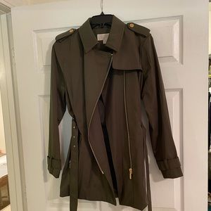 Michael Kors Trench Coat Olive Green